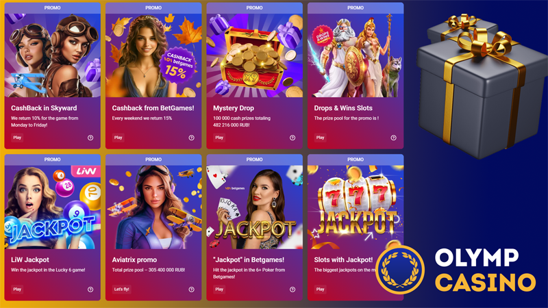 promotions and promo codes at Olymp Casino